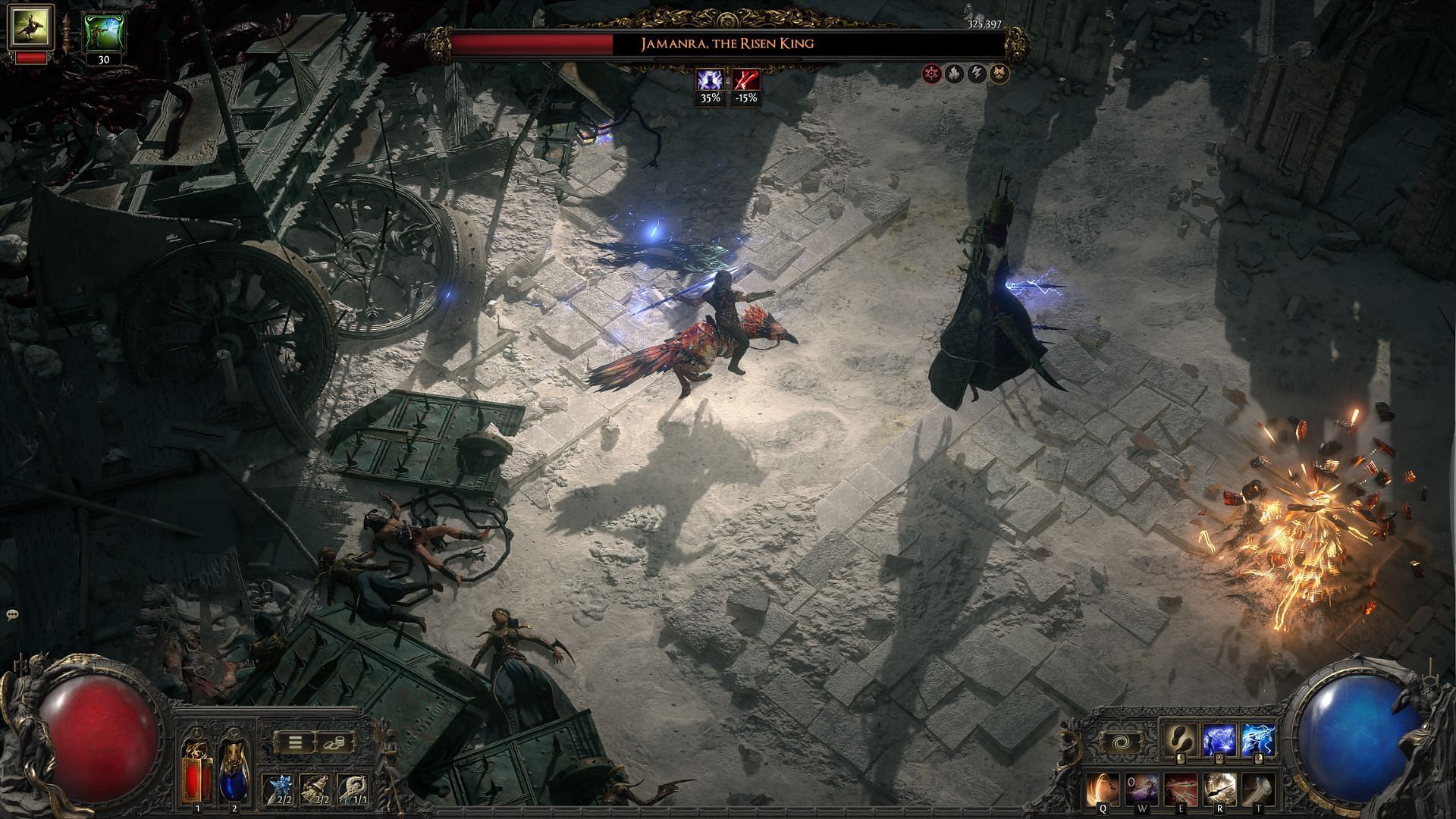 Lightning Spear huntress (Image via Grinding Gear Games)